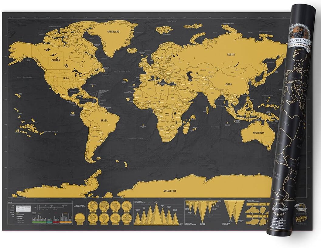 Carte du monde à gratter - Image 2