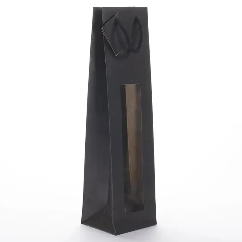 Pochette cadeau noire - pour coffret 4 flacons - Image 3